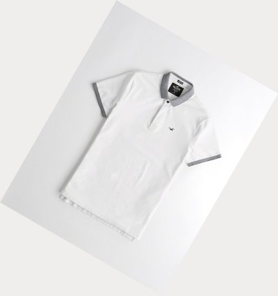 Hollister Polo Shirts Price South Africa - Hollister White Stretch Ombré  Mens