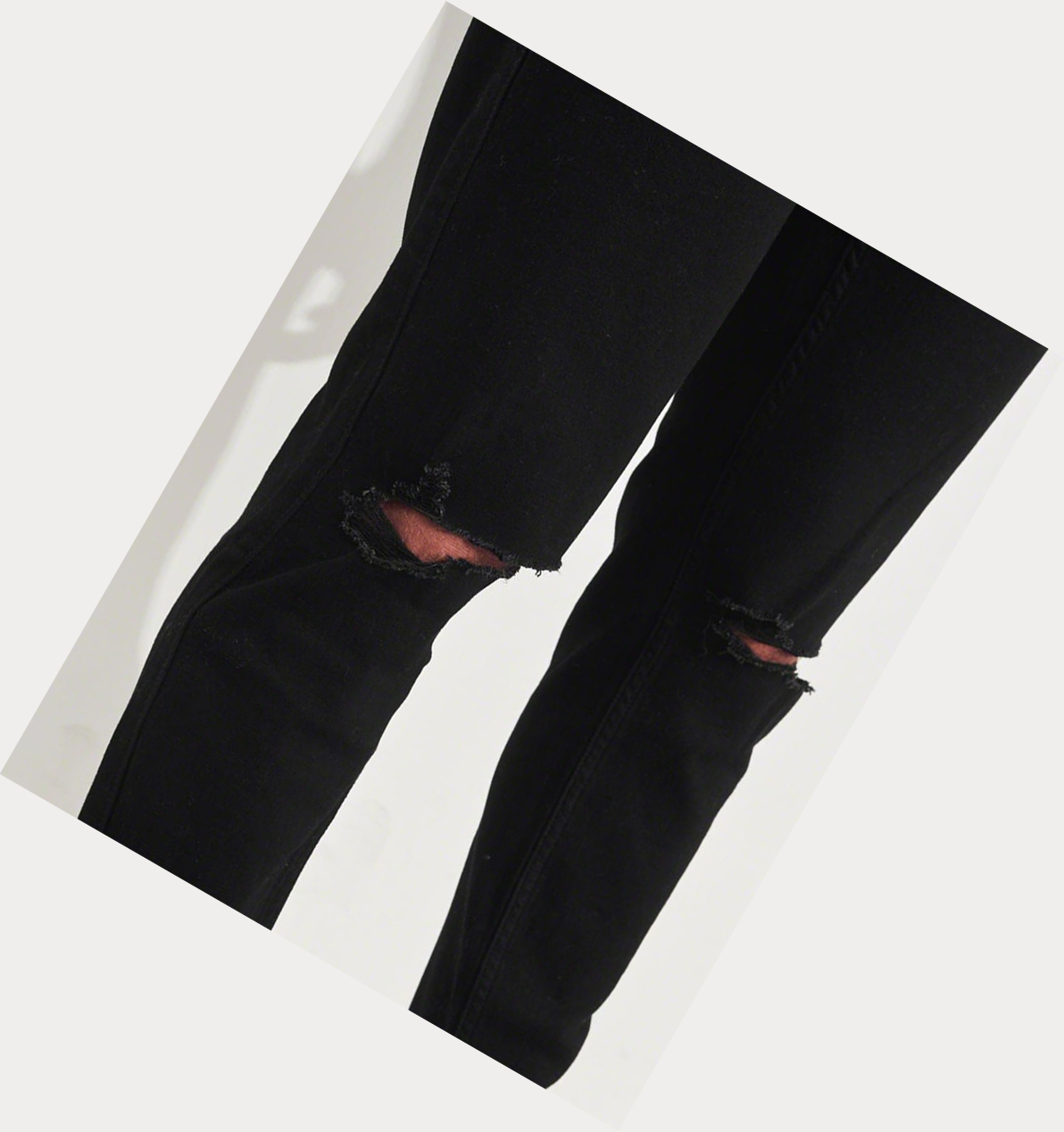 Black Hollister Advanced Stretch Taper Men's Jeans | ZA-INJC957