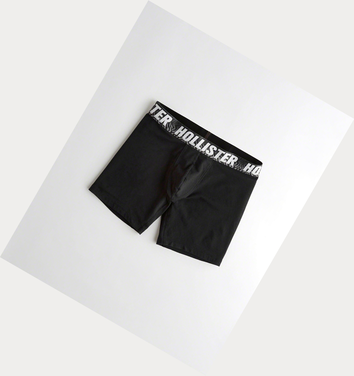 Black Hollister Longer-Length Trunk Men\'s Underwear | ZA-IKJH689