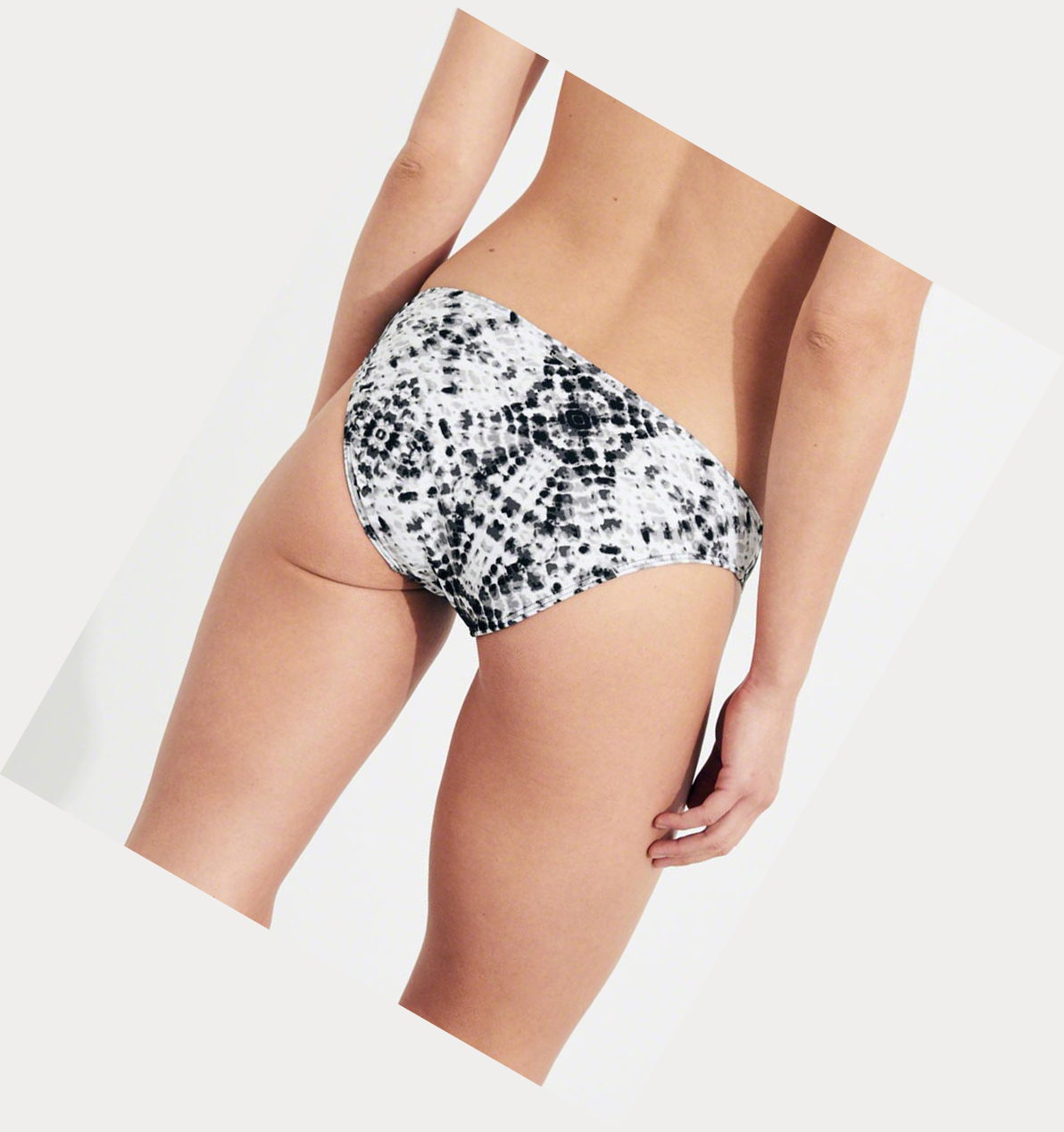 Black Hollister Patterned Women's Bikini Bottoms | ZA-PHNZ930