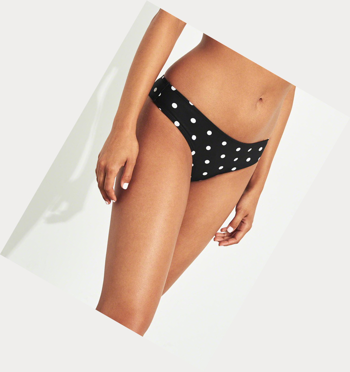 Black Hollister Super Cheeky Women's Bikini Bottoms | ZA-VHZA123