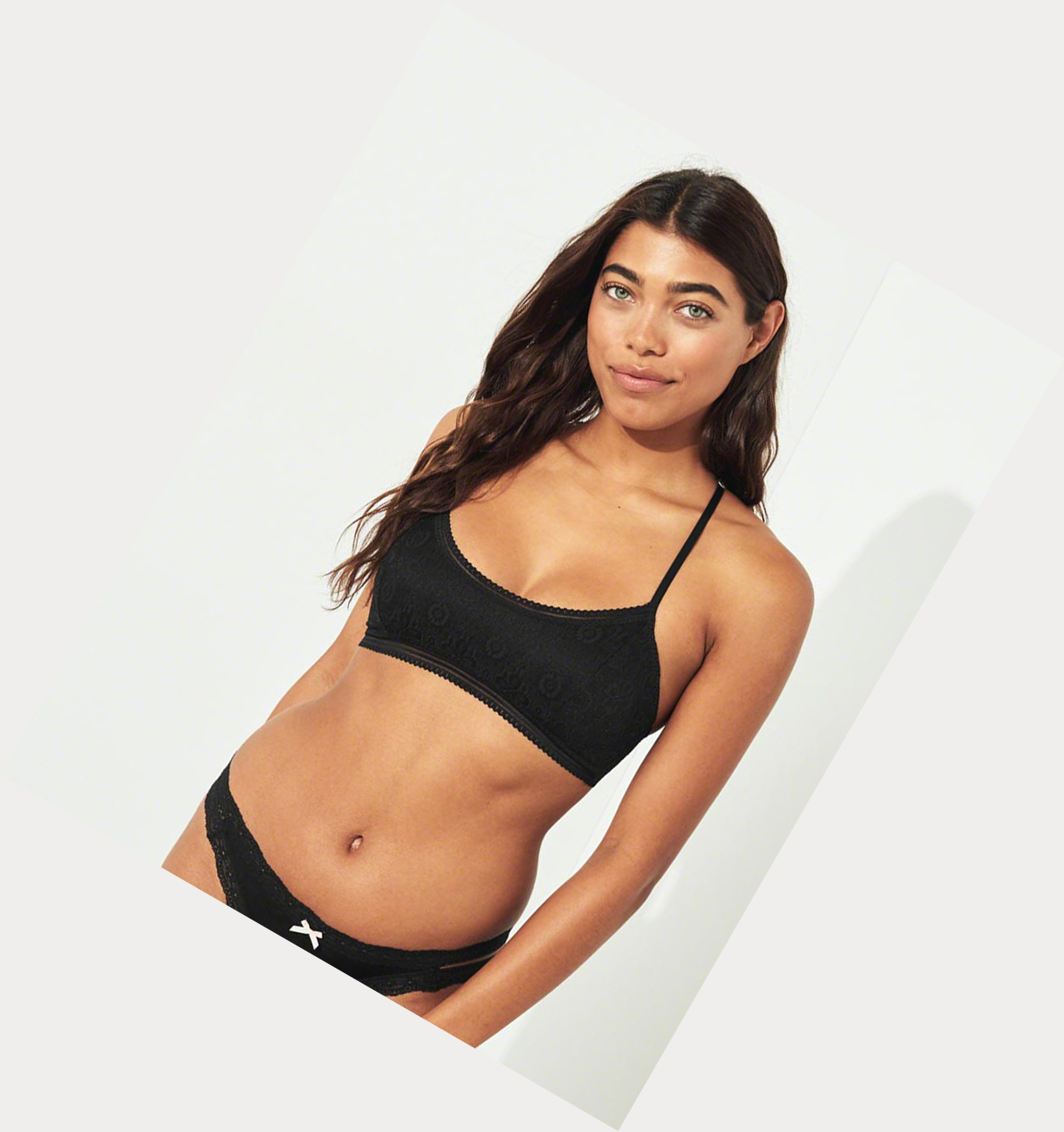 Black Hollister T-Back Scoop With Removable Pads Women's Bras | ZA-WBPY476