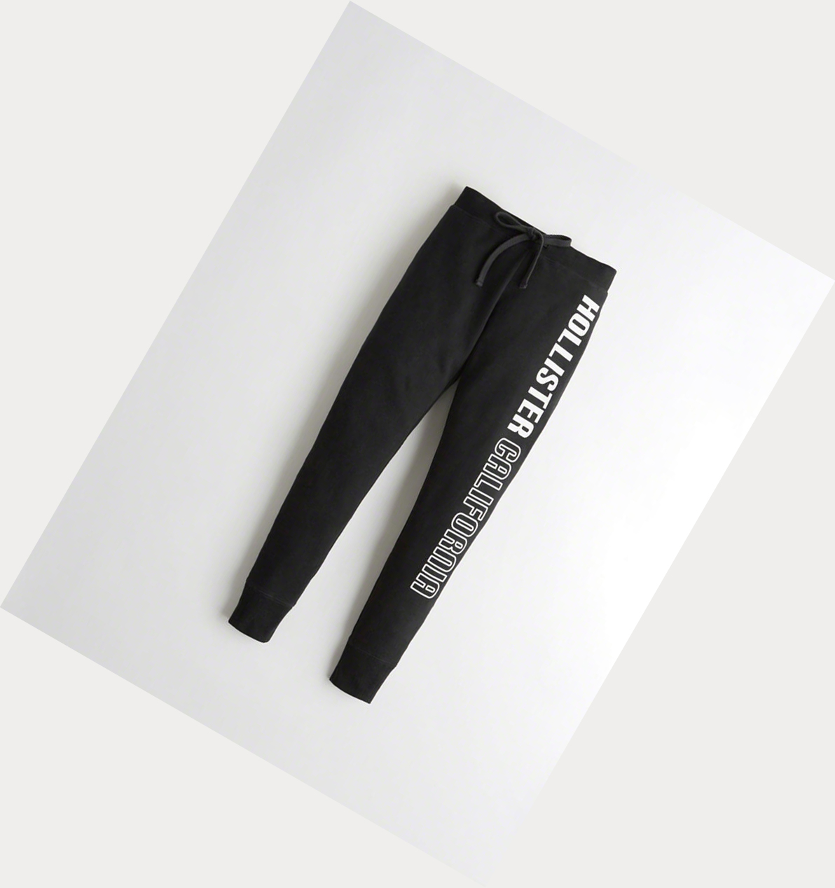 Black Hollister Ultra High-Rise Fleece Women\'s Leggings | ZA-MEBS870