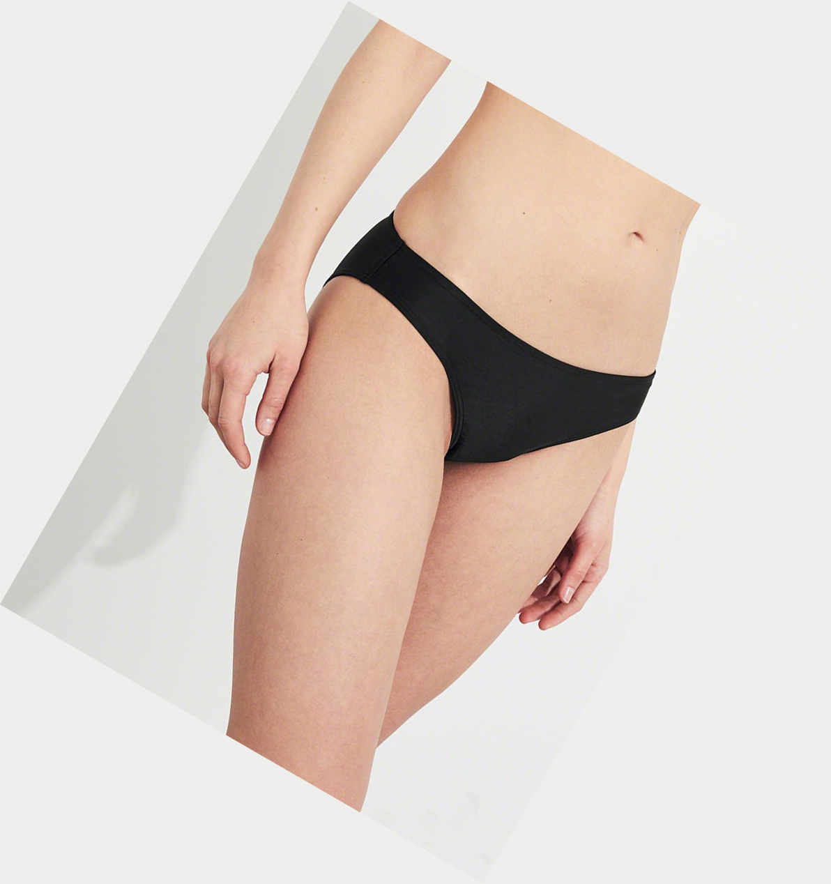 Black Hollister Women's Bikini Bottoms | ZA-JGNZ342