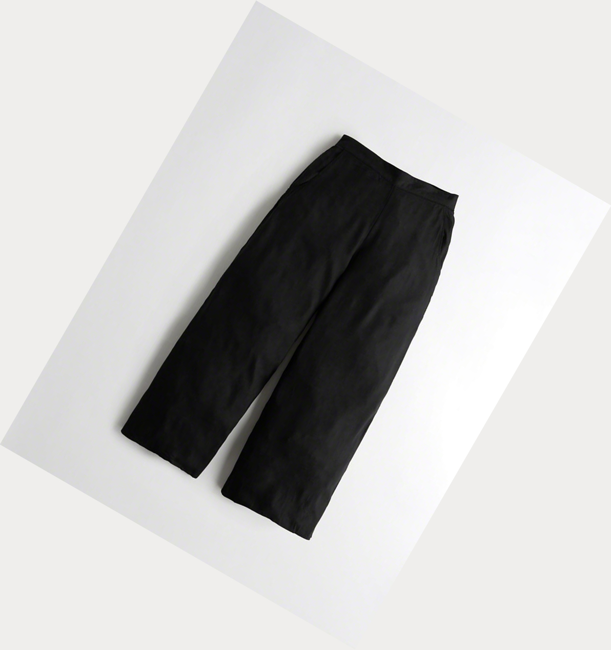 Black Hollister Woven Women\'s Pants | ZA-VKMH510