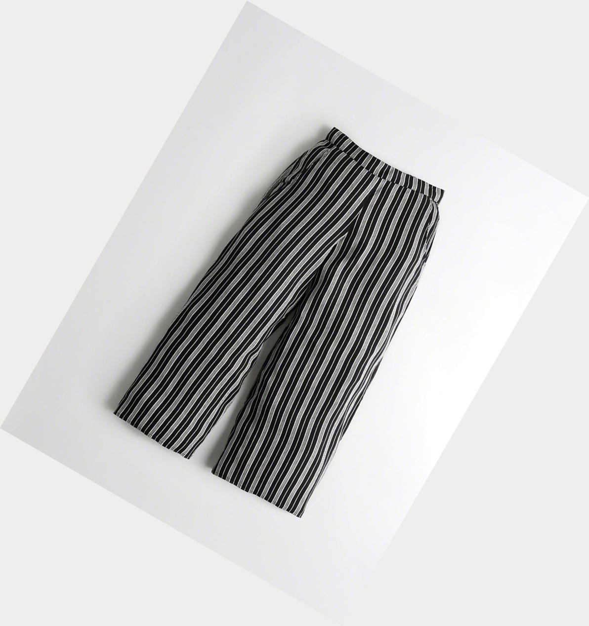 Black Stripes Hollister Woven Women\'s Pants | ZA-VGDF145