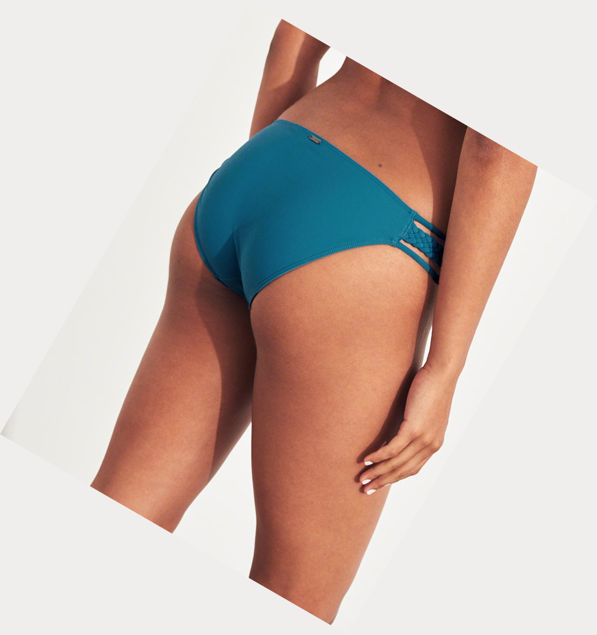 Blue Hollister Braided Strappy Women's Bikini Bottoms | ZA-QTAF046