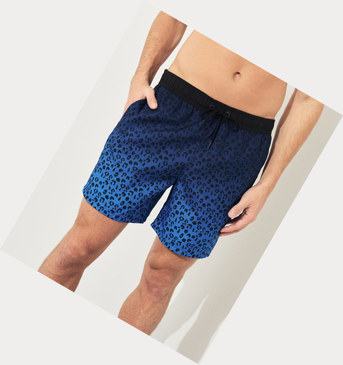 Blue Hollister Guard Fit Men's Swim Trunks | ZA-GWUO512