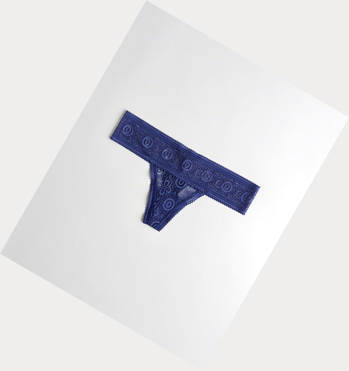 Blue Hollister Lace Thong Women\'s Underwear | ZA-GHOX912