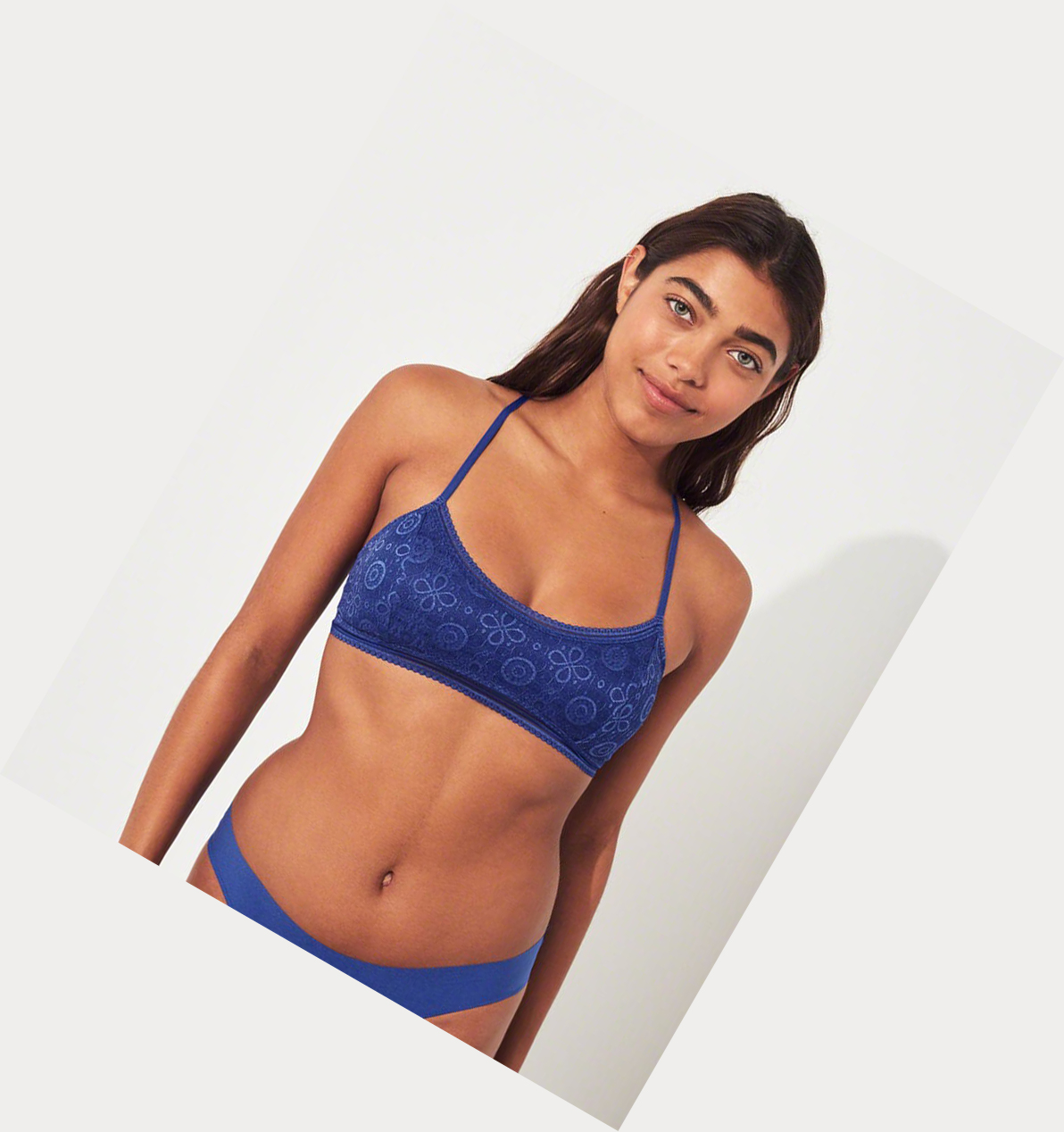 Blue Hollister T-Back Scoop With Removable Pads Women's Bras | ZA-JMNT315