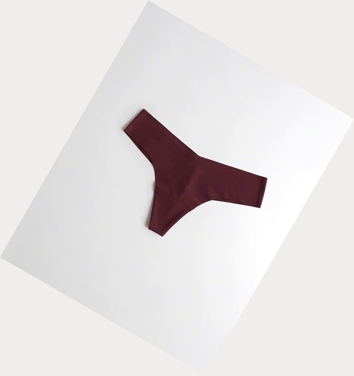 Burgundy Hollister Gilly Hicks No-Show Thong Women\'s Underwear | ZA-PIWR915