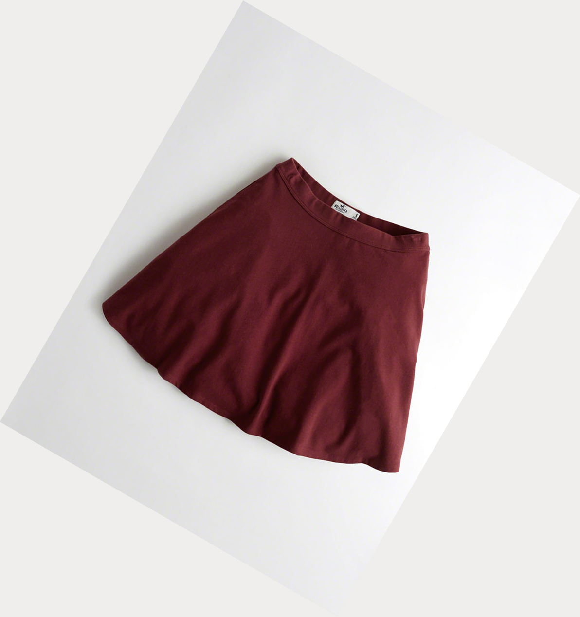 Burgundy Hollister Knit Skater Women\'s Skirts | ZA-UIQA417