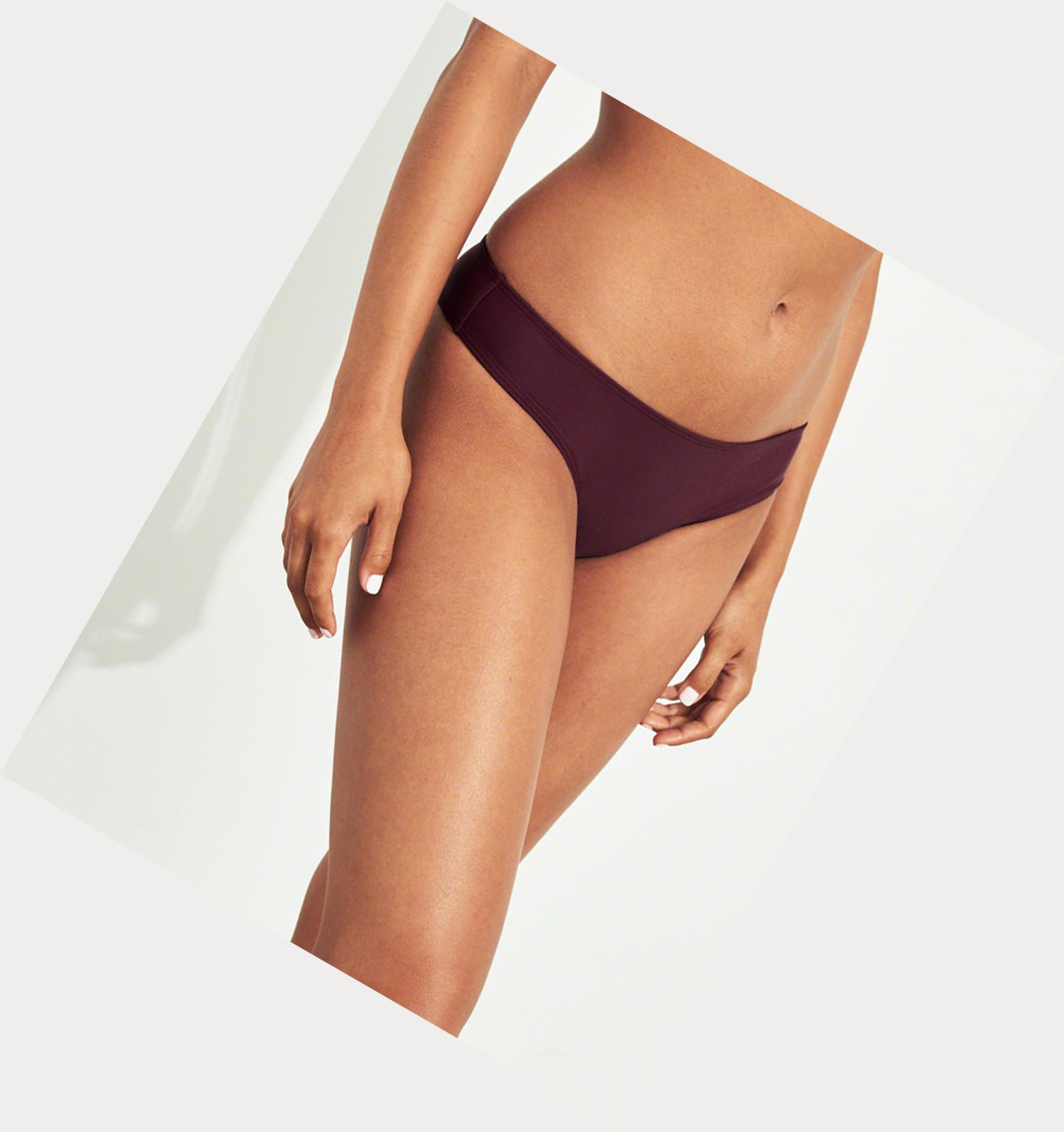 Burgundy Hollister Super Cheeky Women's Bikini Bottoms | ZA-VRPA520