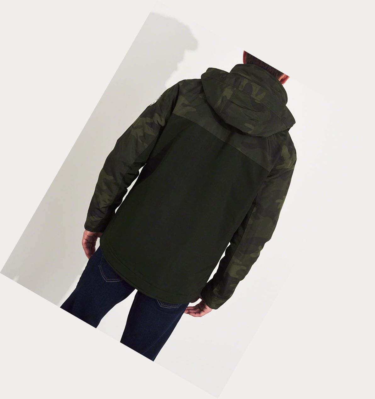 Camo Hollister Fleece-Lined Men's Jackets | ZA-SCLK564