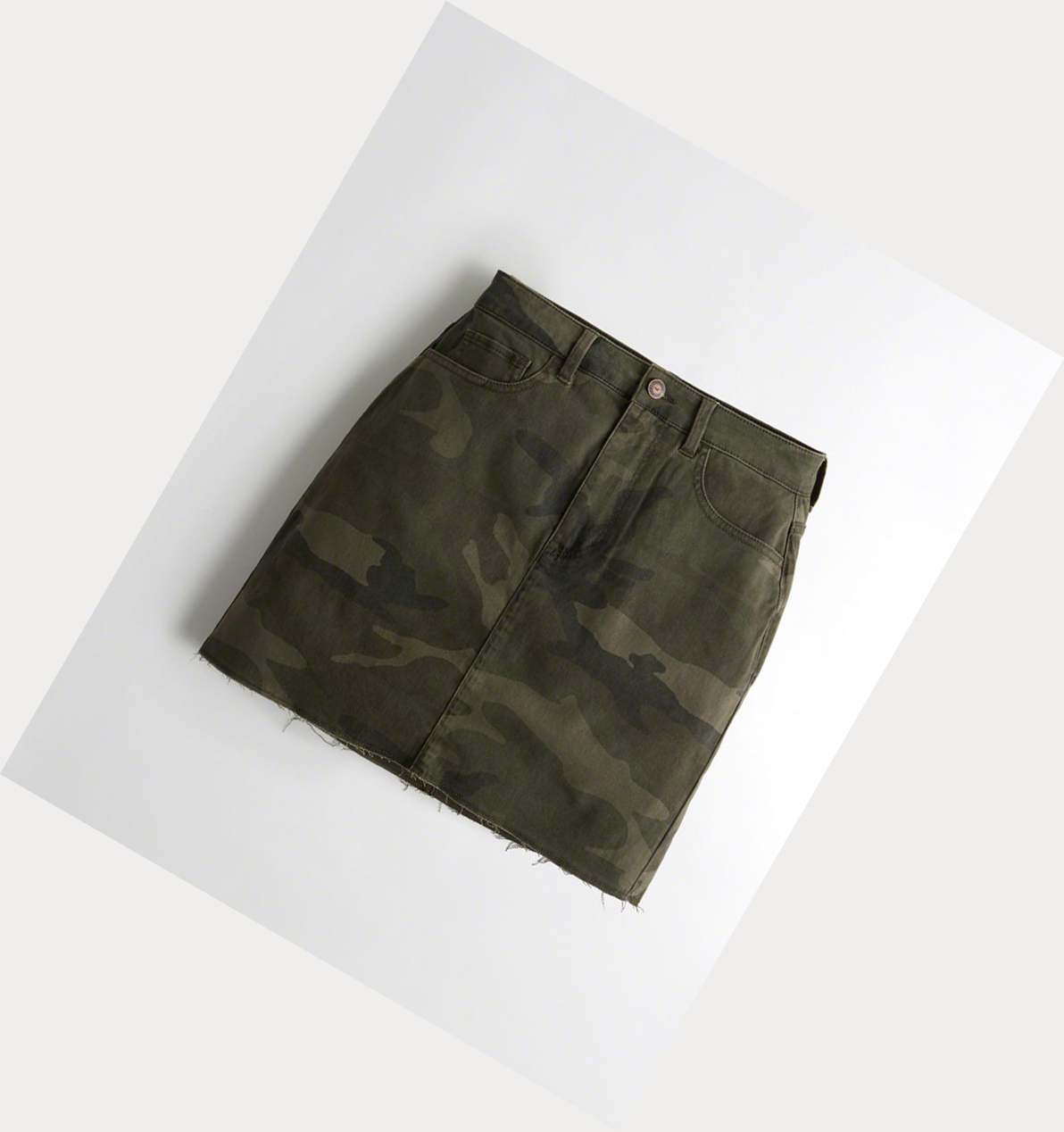 Camo Hollister Ultra High-Rise Twill Women\'s Skirts | ZA-IZBH916