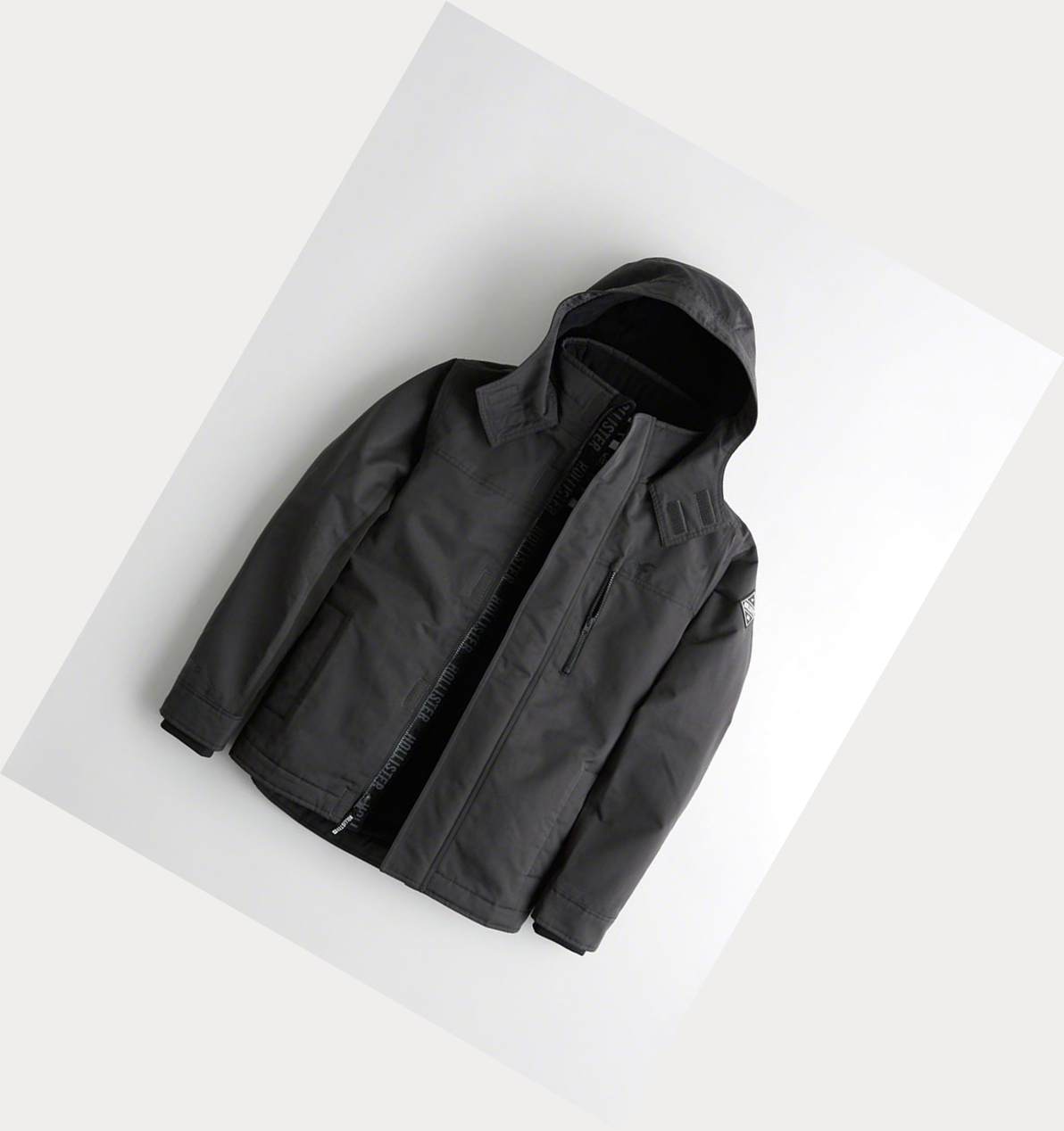 Dark Grey Hollister Fleece-Lined Men\'s Jackets | ZA-EFGN045