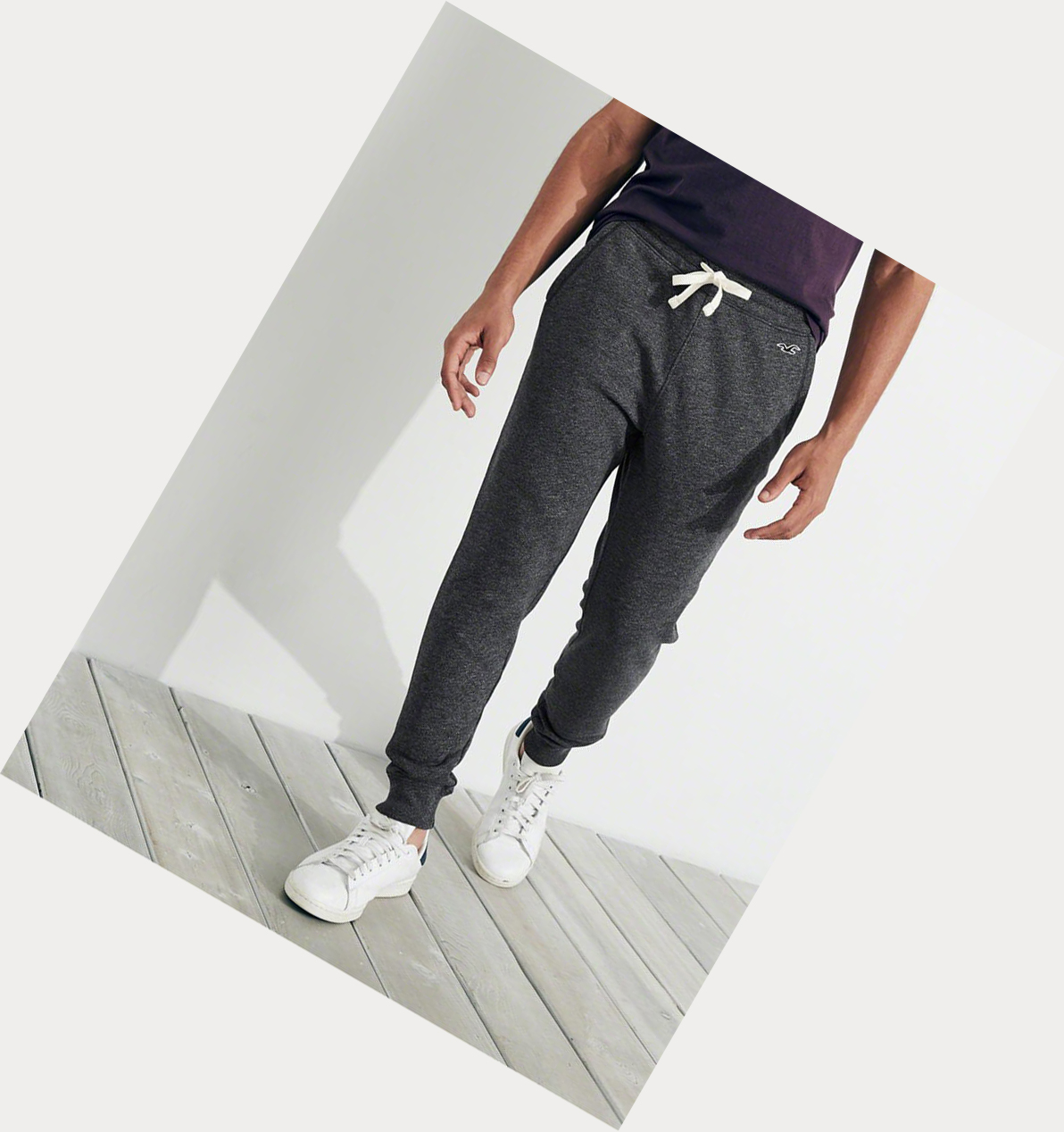 Dark Grey Hollister Skinny Fleece Men's Jogger | ZA-ONQJ425