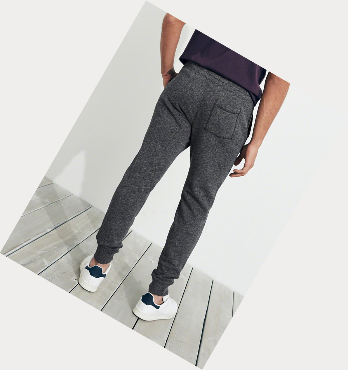 Dark Grey Hollister Skinny Fleece Men's Jogger | ZA-ONQJ425