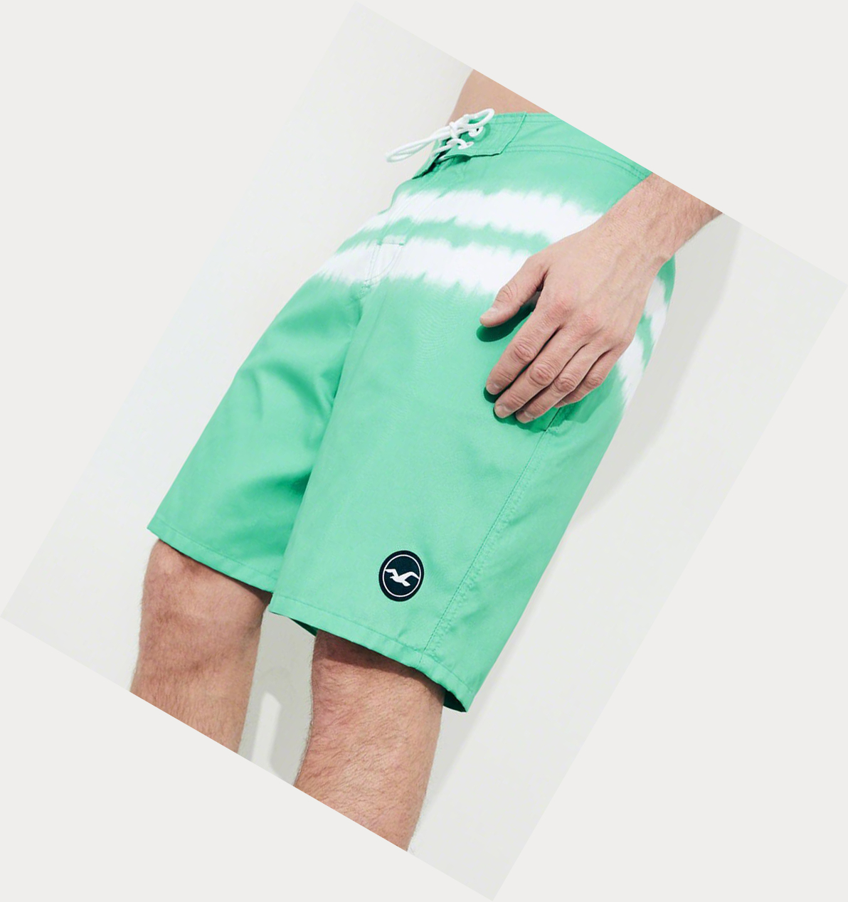 Green Hollister Classic Fit Men's Boardshorts | ZA-TBZG356