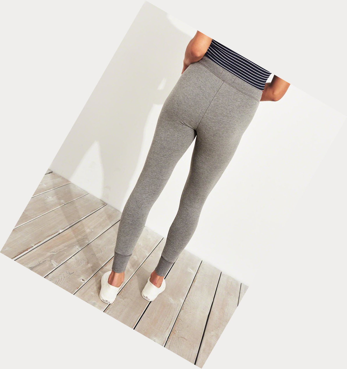 Grey Hollister Ultra High-Rise Fleece Women's Leggings | ZA-ZVUS127