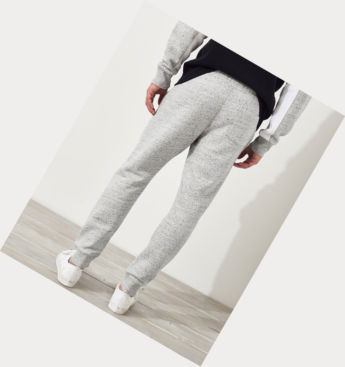 Light Grey Hollister Logo Skinny Fleece Men's Jogger | ZA-DFUB091