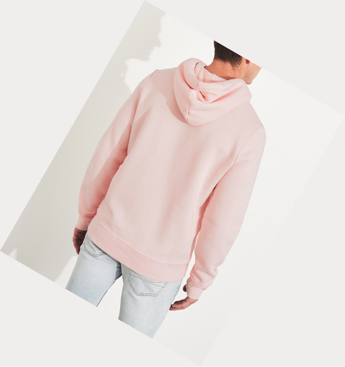 Light Pink Hollister Icon Men's Hoodie | ZA-IGBT867