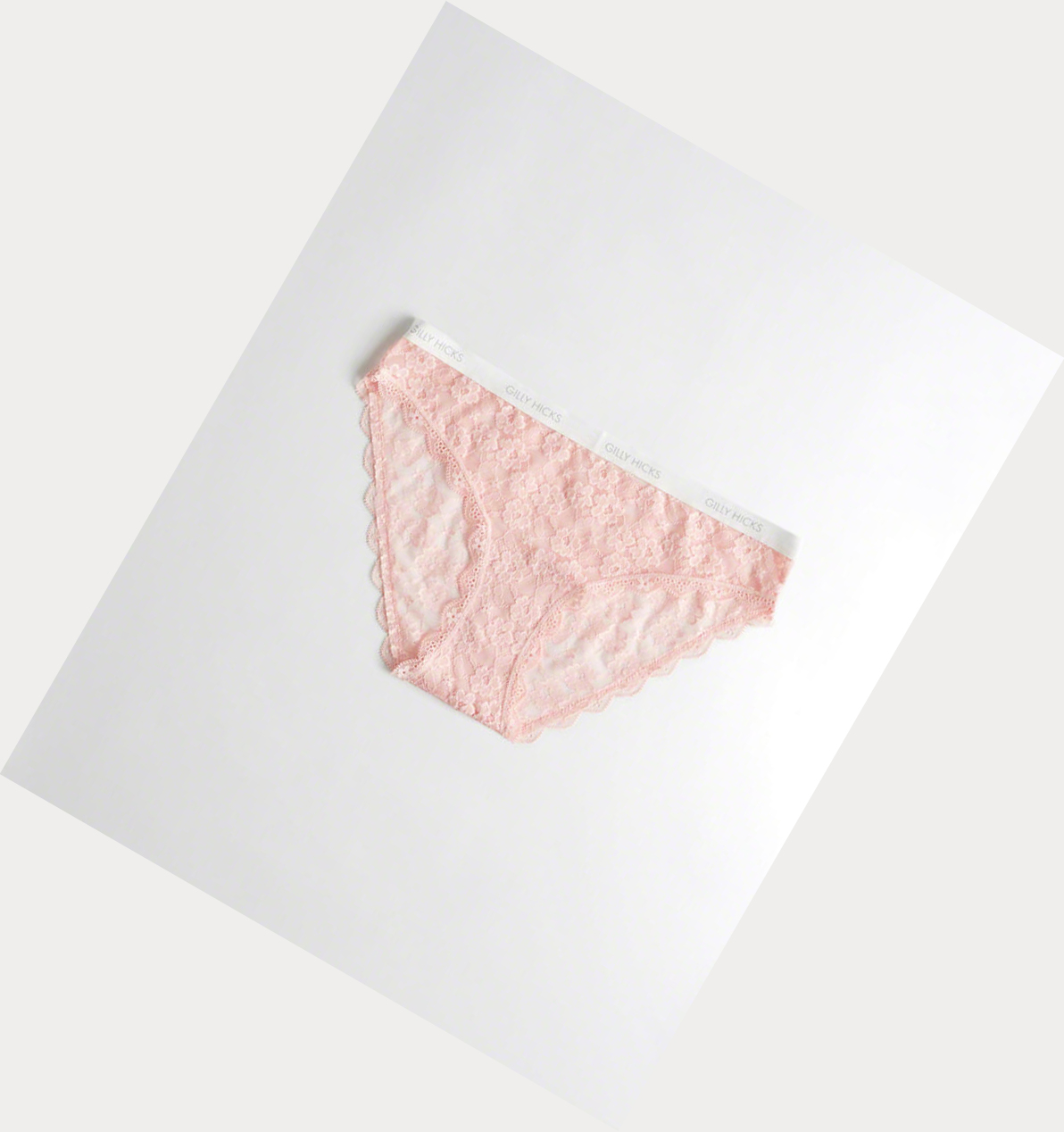 Light Pink Hollister Lace Bikini Women\'s Underwear | ZA-GOFV604