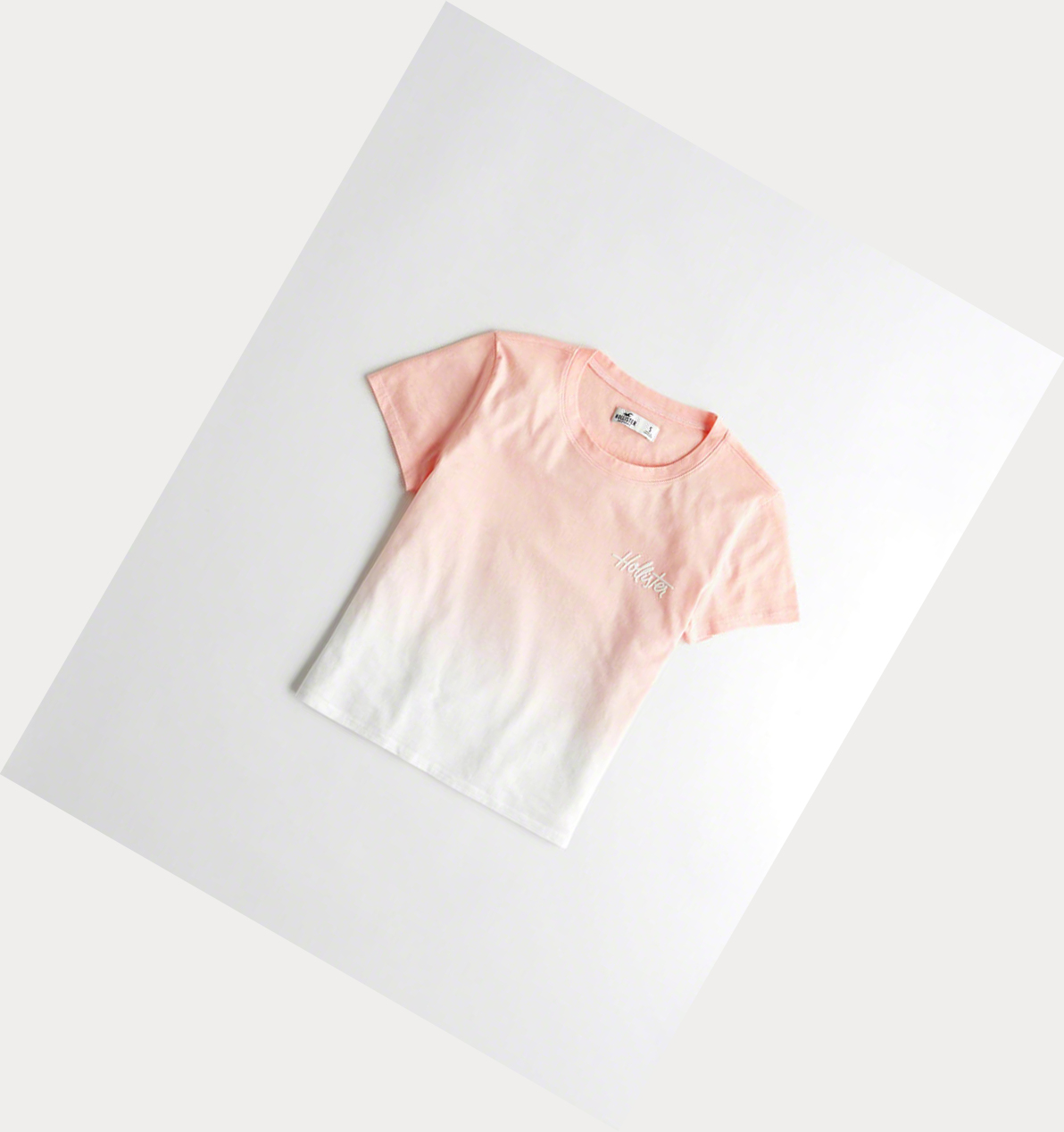 Light Pink Hollister Ombré Women\'s Short Sleeve | ZA-LPWI298