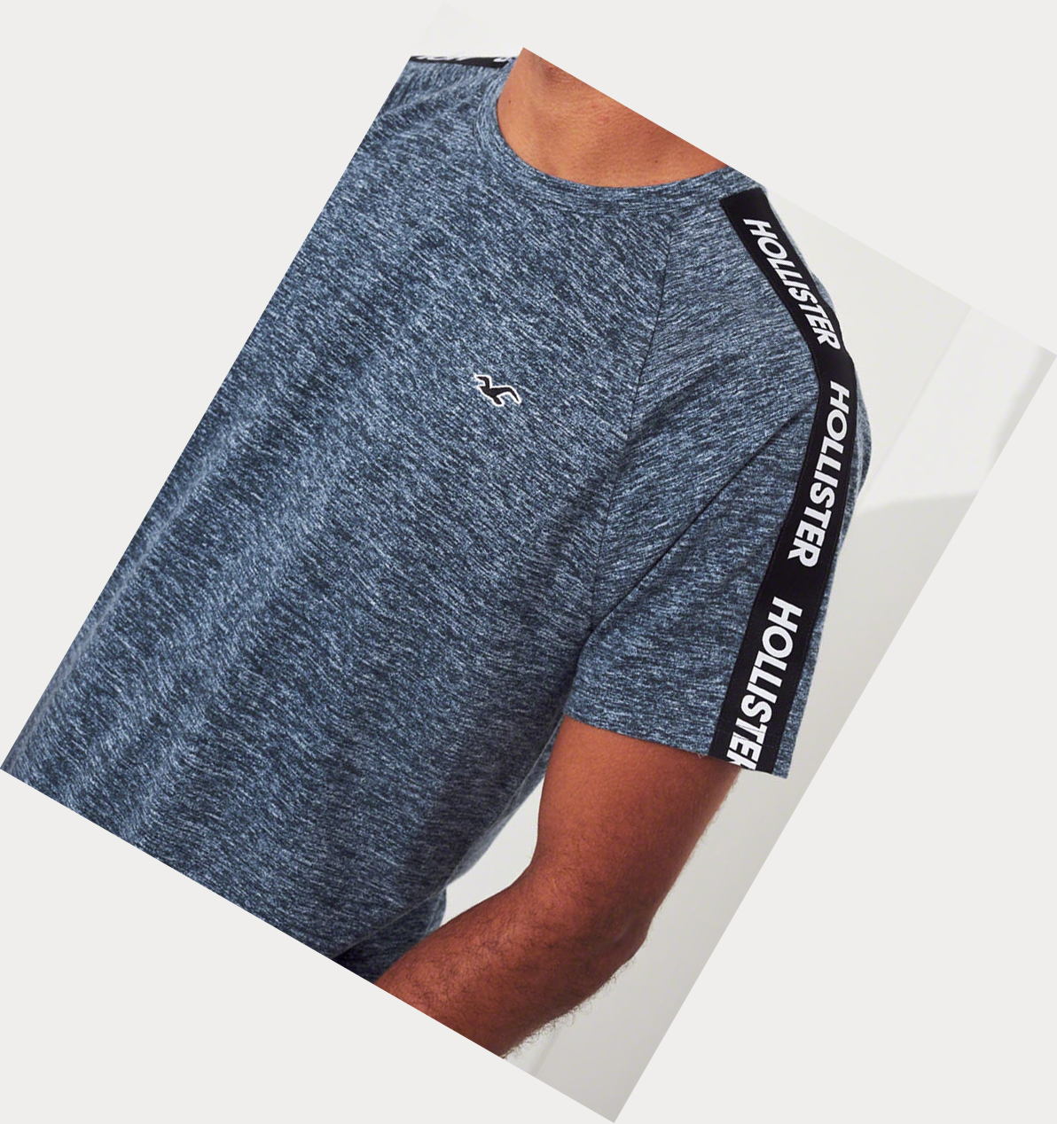 Navy Hollister Must-Have Crewneck Men's Short Sleeve | ZA-ABFN845