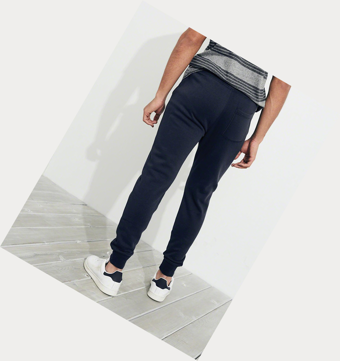 Navy Hollister Skinny Fleece Men's Jogger | ZA-HZVJ580