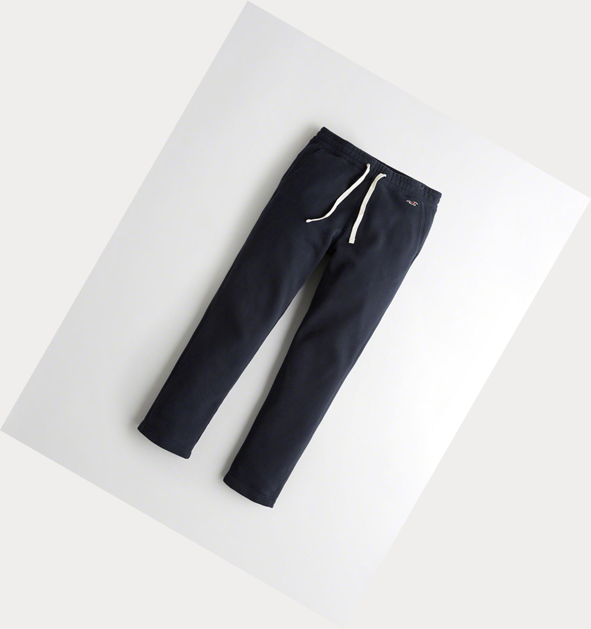 Navy Hollister Straight-Leg Men\'s Sweatpants | ZA-HWXO605