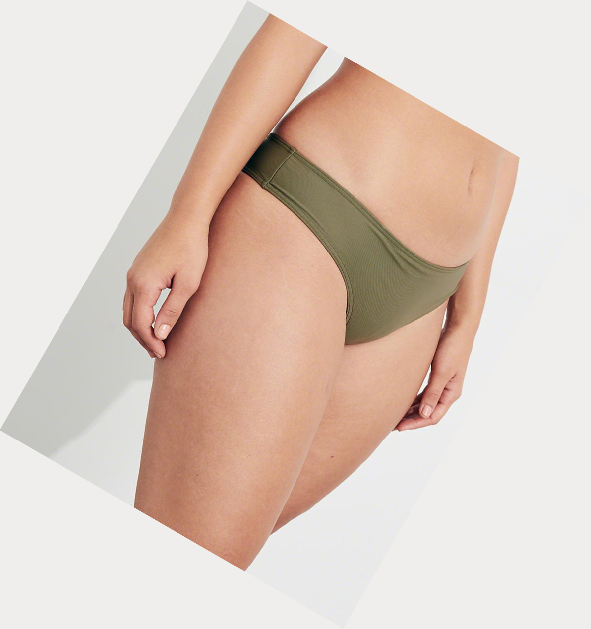 Olive Hollister Super Cheeky Women's Bikini Bottoms | ZA-JBCI984