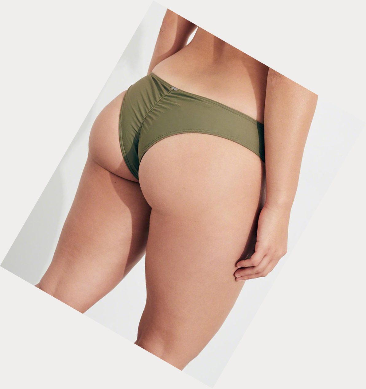 Olive Hollister Super Cheeky Women's Bikini Bottoms | ZA-JBCI984