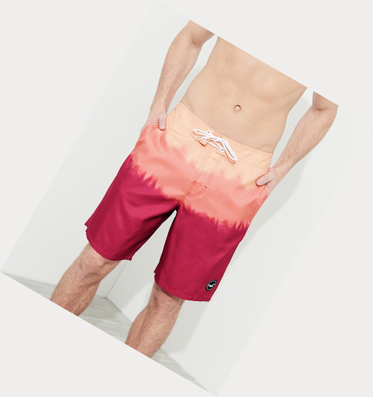 Orange Hollister Classic Fit Men's Boardshorts | ZA-EZPN742