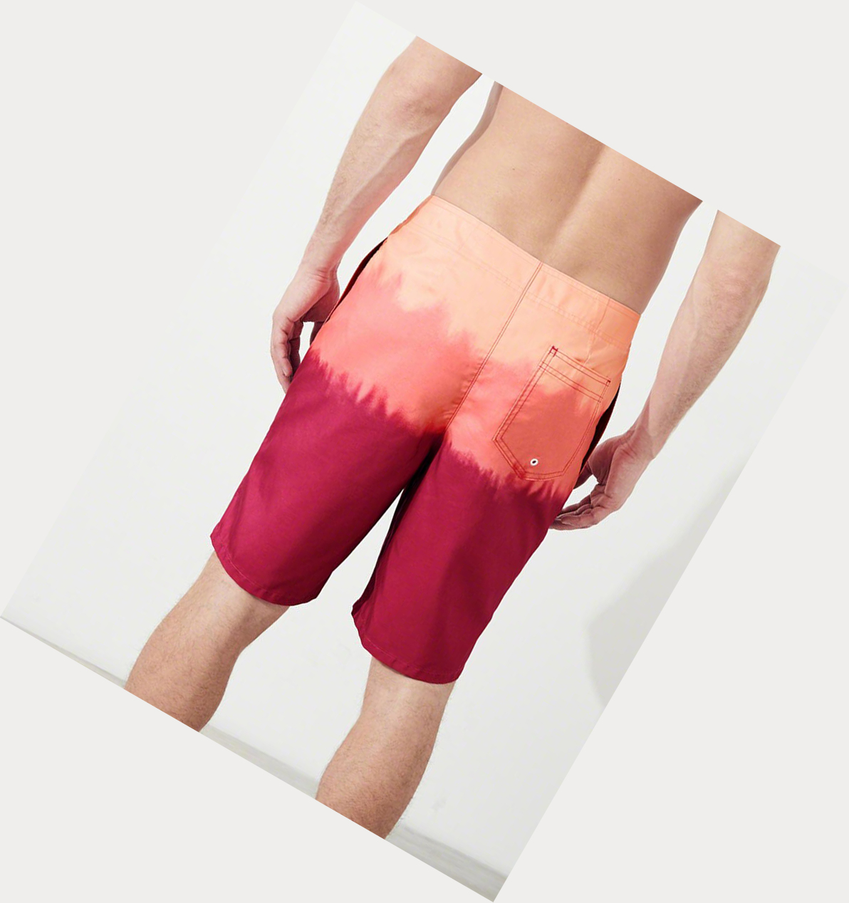 Orange Hollister Classic Fit Men's Boardshorts | ZA-EZPN742