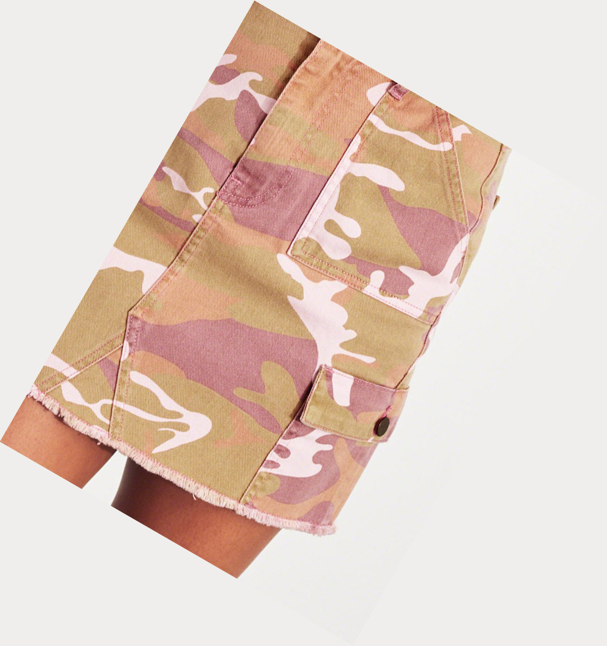 Pink Camo Hollister Classic Stretch Ultra High-Rise Utility Women's Skirts | ZA-VWOC419