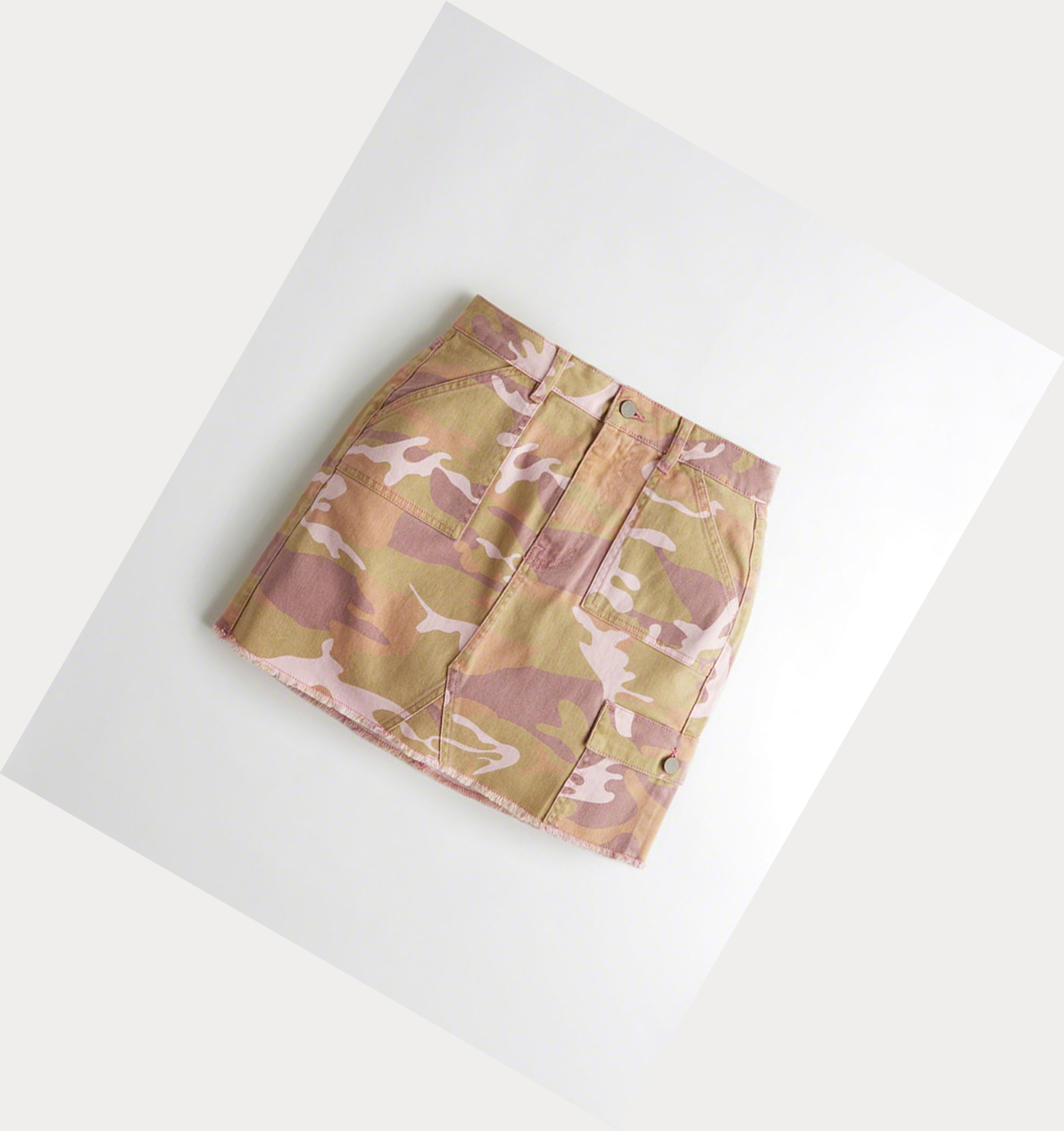 Pink Camo Hollister Classic Stretch Ultra High-Rise Utility Women\'s Skirts | ZA-VWOC419