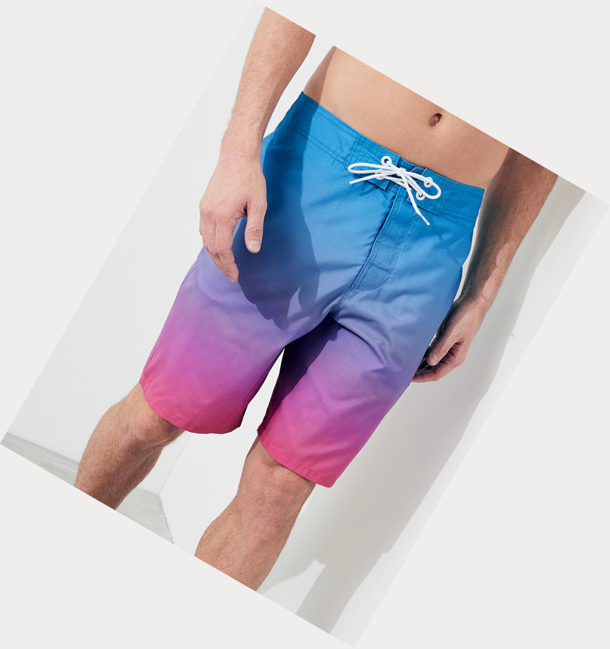 Pink Hollister Classic Fit Men's Boardshorts | ZA-WBTN732