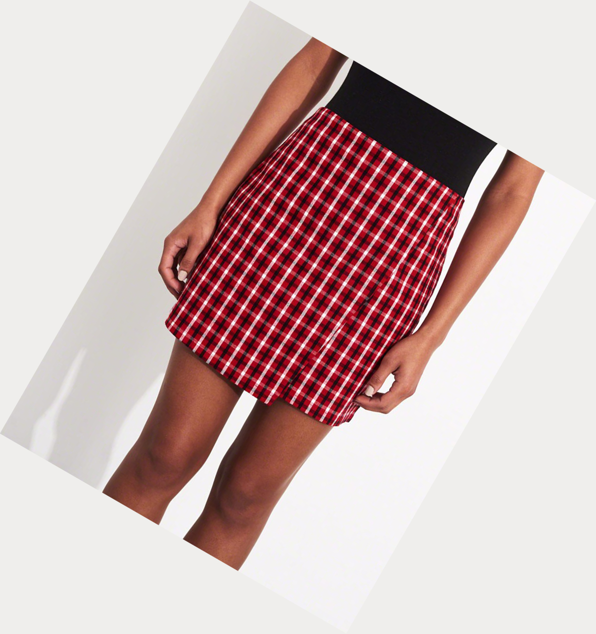 Red Hollister Ultra High-Rise Wrap Mini Women's Skirts | ZA-WPLR143