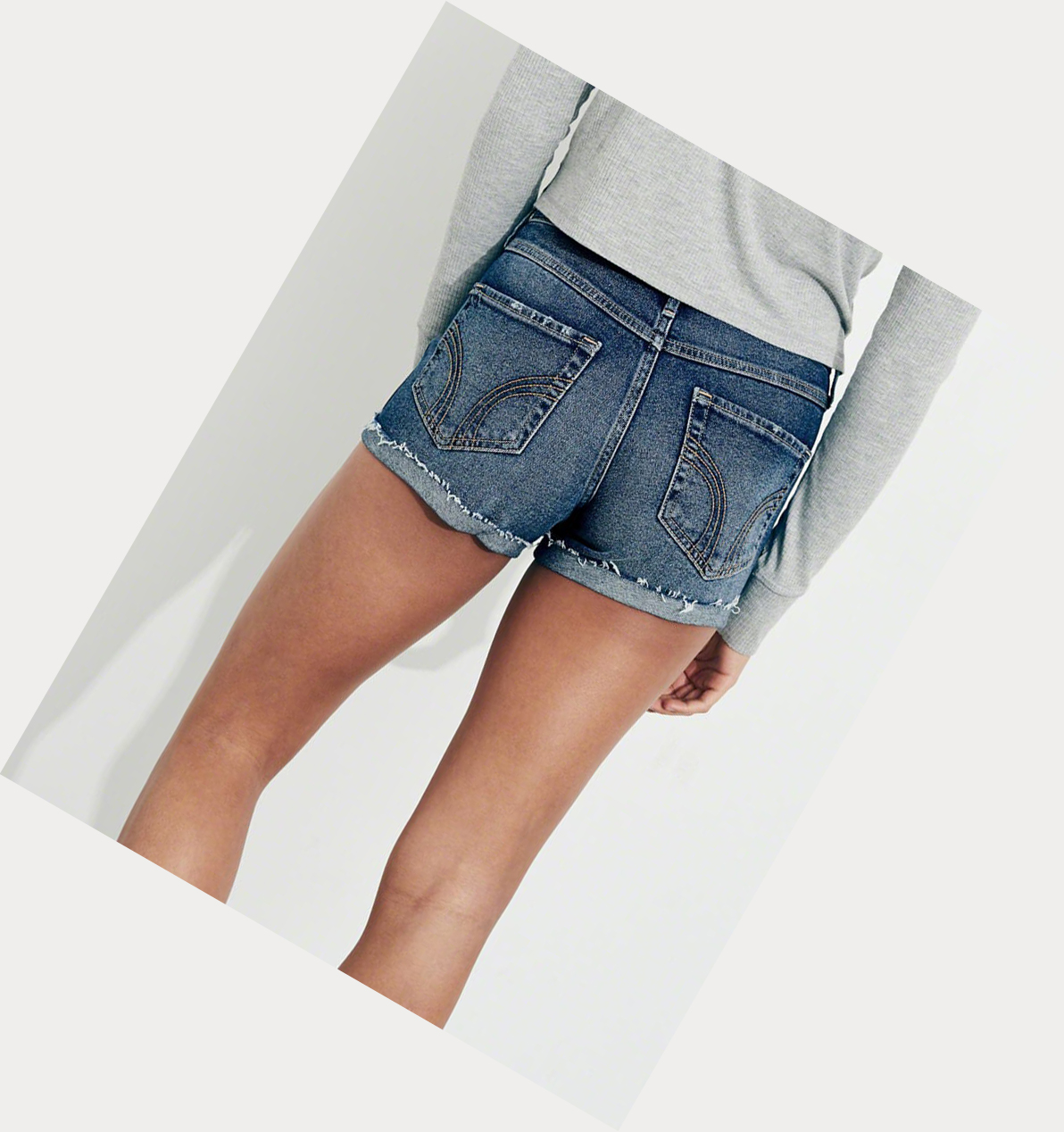 Wash Hollister Vintage Stretch High-Rise Denim Women's Shorts | ZA-KCHS614