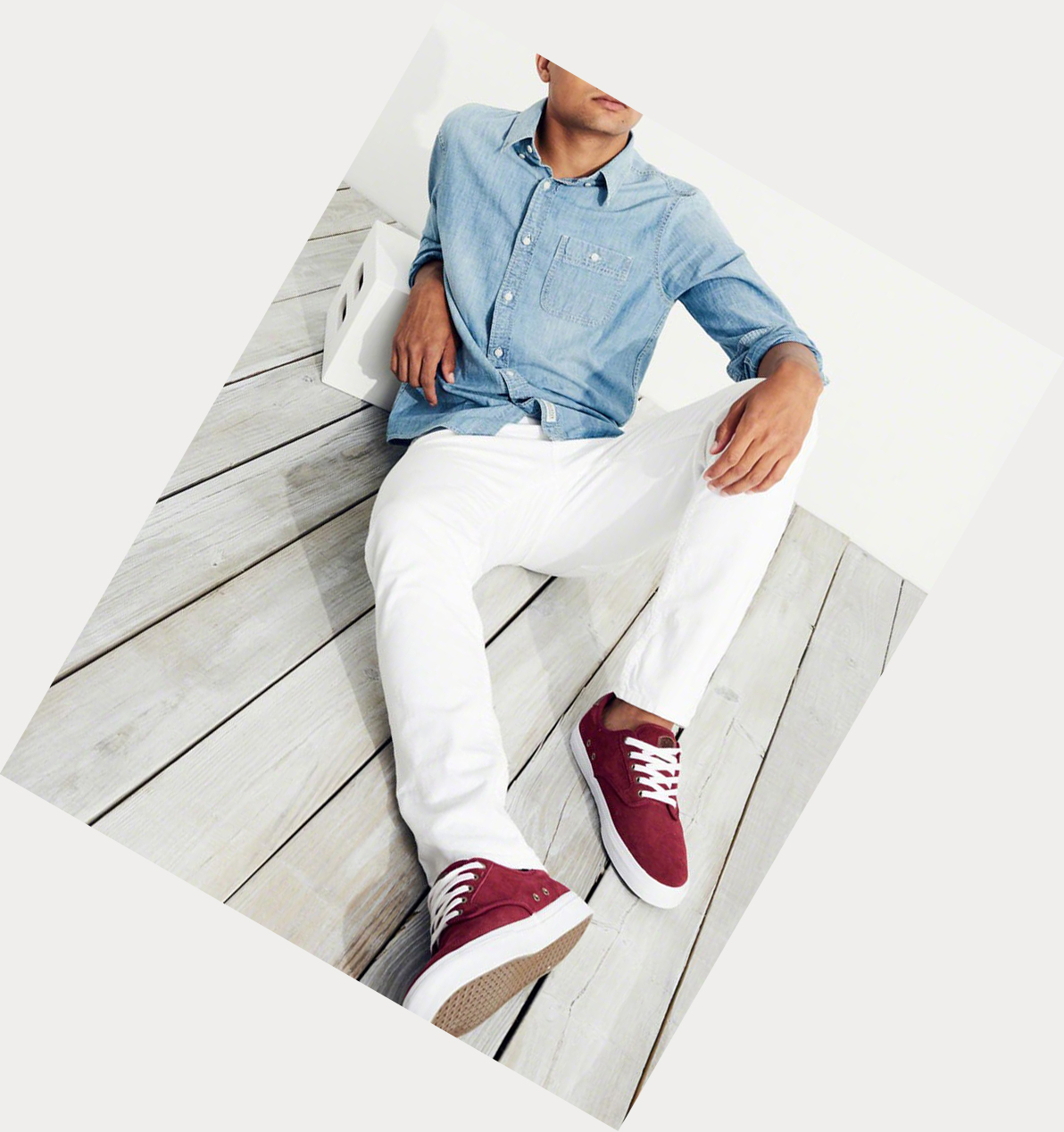 White Hollister Epic Flex Skinny Men's Jeans | ZA-GEYI180