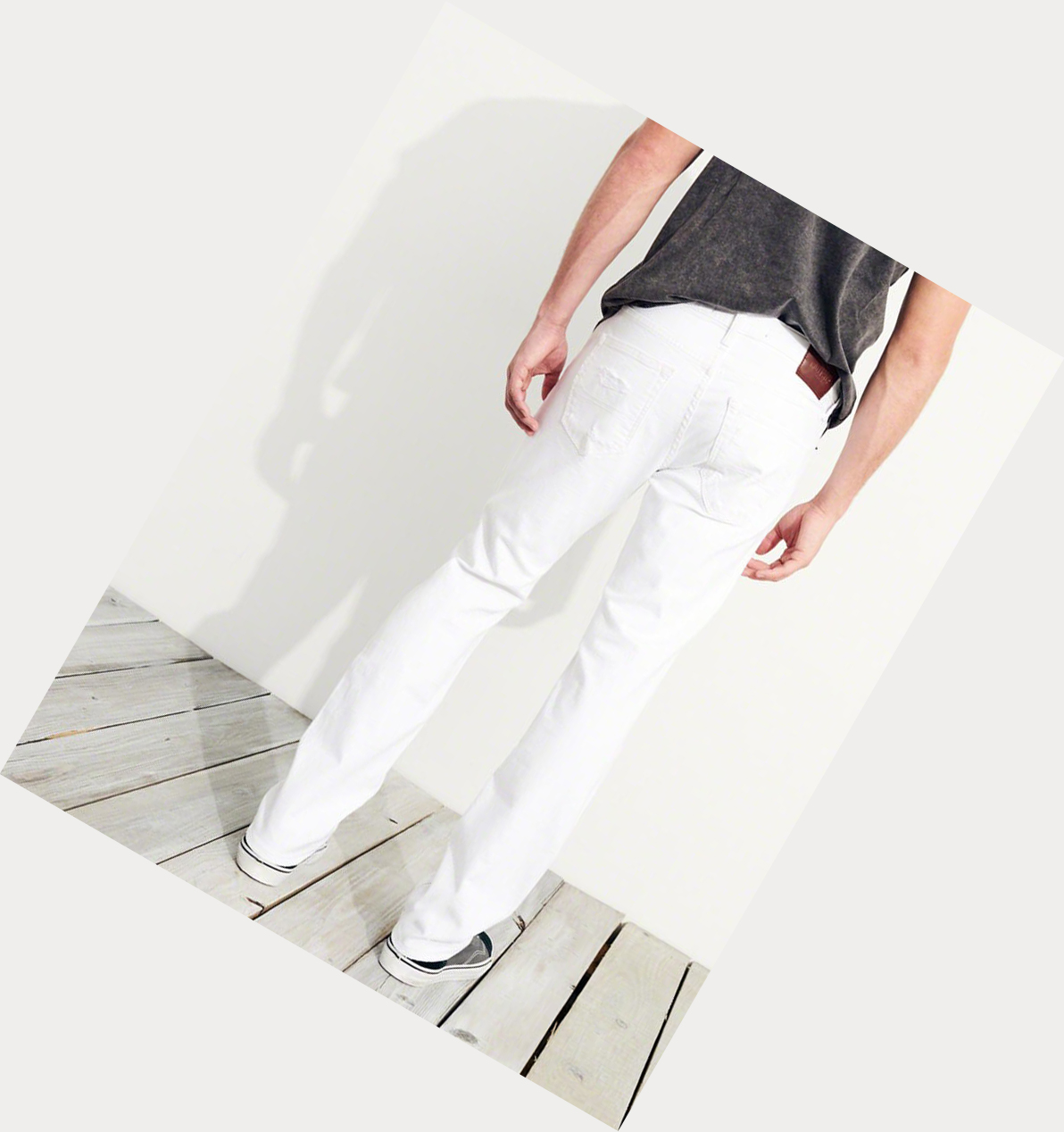 White Hollister Epic Flex Skinny Men's Jeans | ZA-UABV249