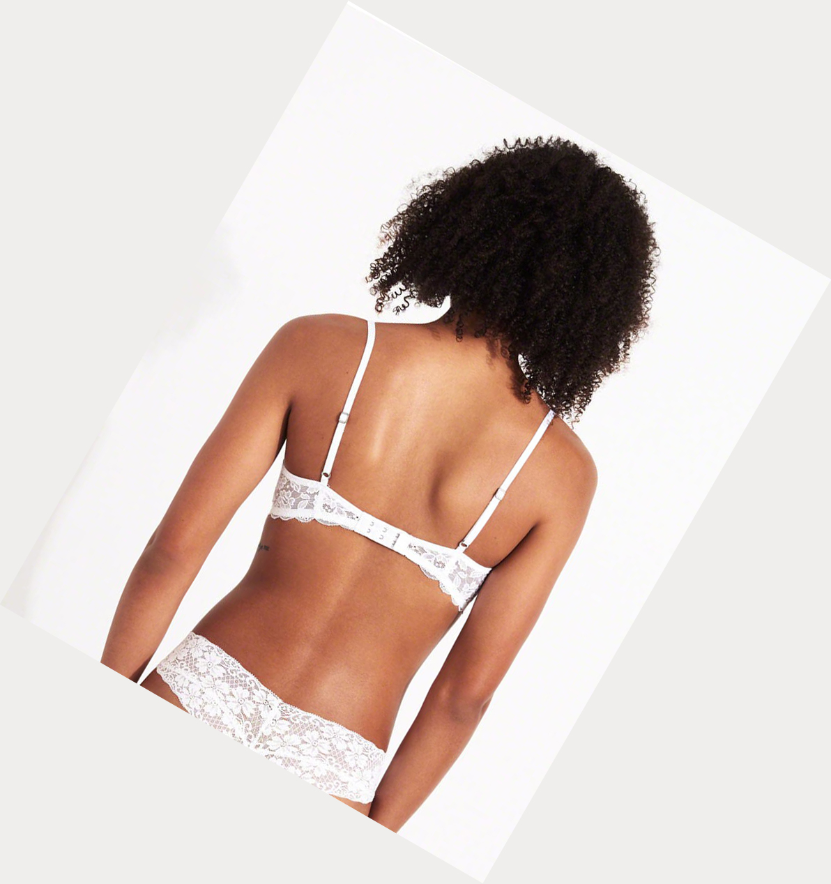 White Hollister Lightly Lined Demi Women's Bras | ZA-UZQS259