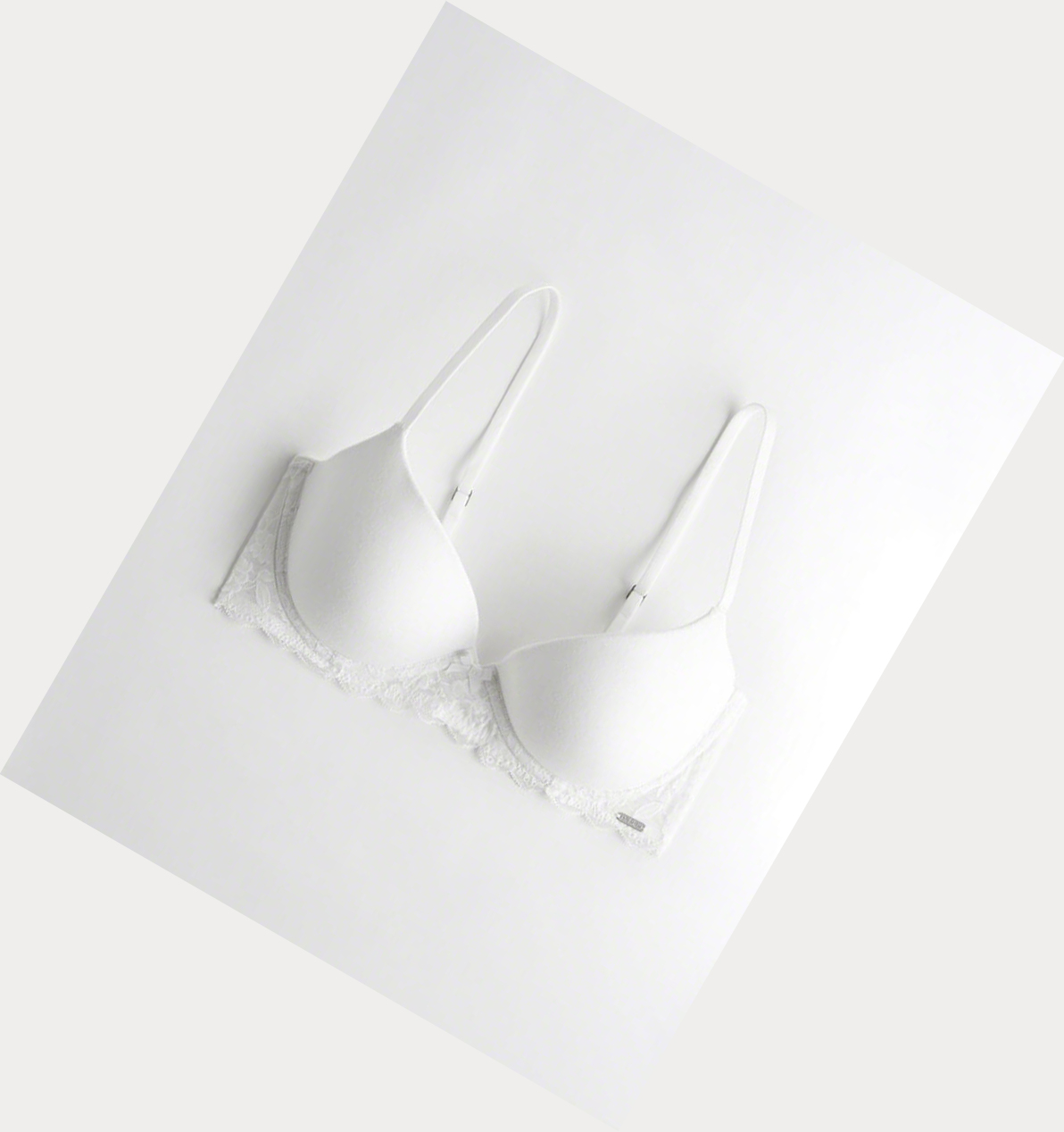 White Hollister Lightly Lined Demi Women\'s Bras | ZA-UZQS259