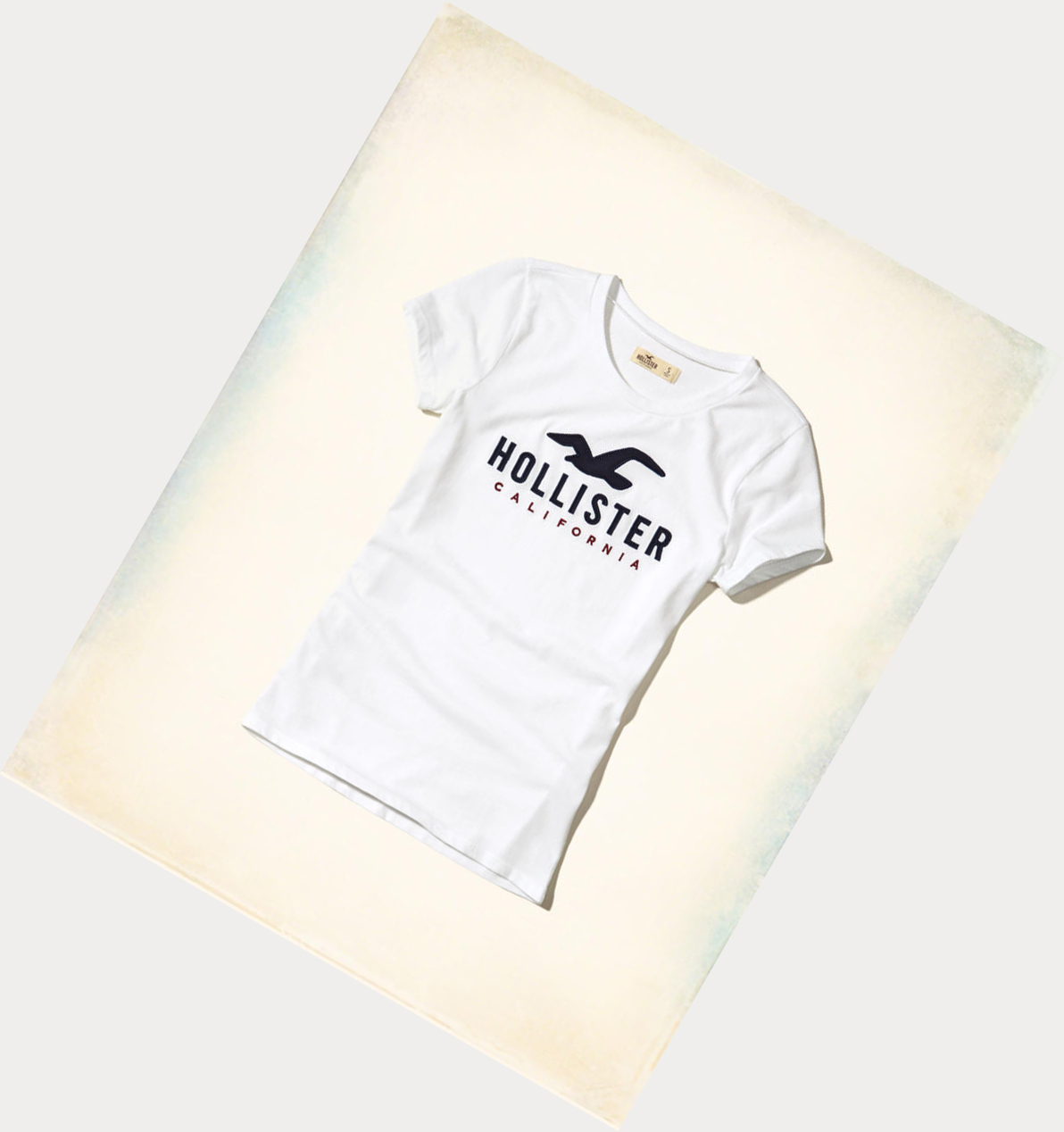 White Hollister Slim Crew Women\'s Short Sleeve | ZA-FUKQ742