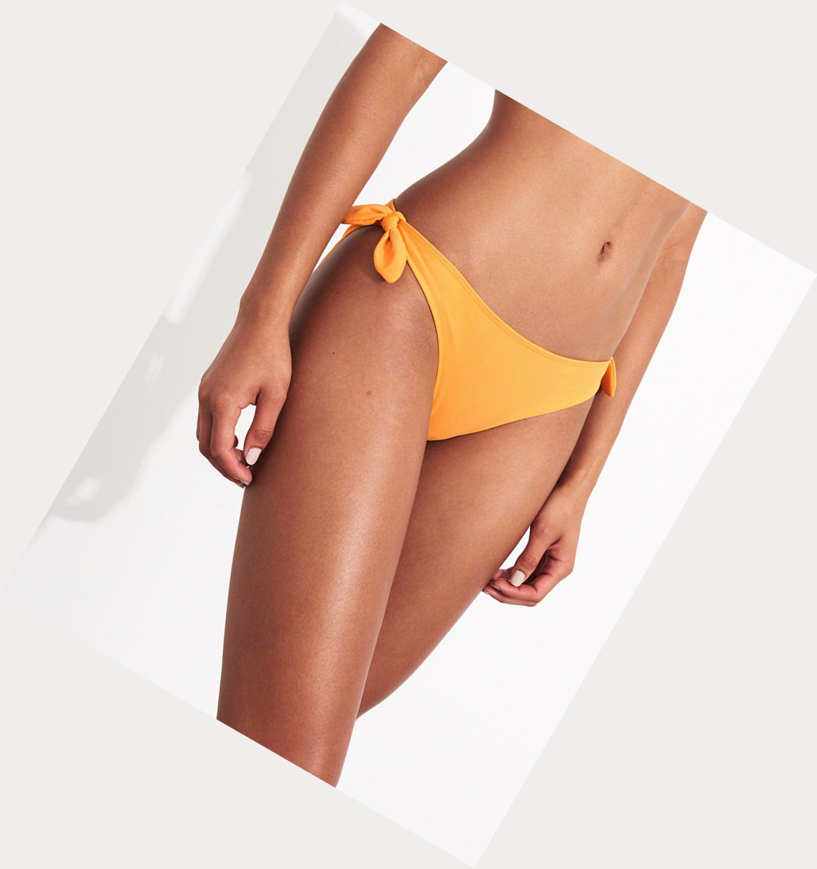 Yellow Hollister Side-Knot Women's Bikini Bottoms | ZA-JNLP957