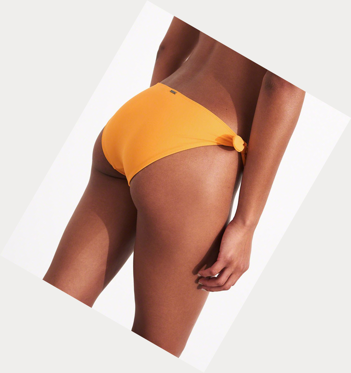 Yellow Hollister Side-Knot Women's Bikini Bottoms | ZA-JNLP957